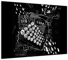 Obraz - Rysunek w stylu Banksy (70x50 cm)