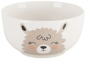 Orion Porcelanowy kubek z miseczką Lama, 0,35 l