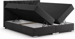 Łóżko kontynentalne Scala boxspring z pojemnikiem materac bonellowy 140/160/180x200