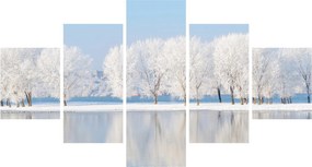 Obraz zimowego krajobrazu (125x70 cm)