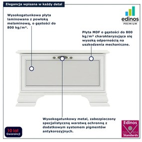 Niska szafka na buty fineline crema C0-G48