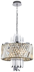 Żyrandol MARGOT CHROME 6xE14 złoto, kryształowa