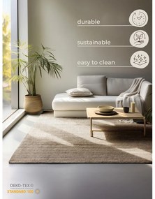 Beżowy dywan z juty 60x90 cm Bouclé – Hanse Home