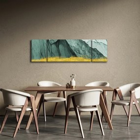 Obraz - Emerald Mountains N⁰2 (170x50 cm)
