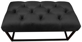Ławka CHESTERFIELD LOFT MG19 pufa podnóżek metal