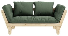 Sofa rozkładana Karup Design Beat Natural Clear/Olive Green