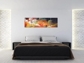Obraz - człowiek unoszący się w kosmosie (170x50 cm)