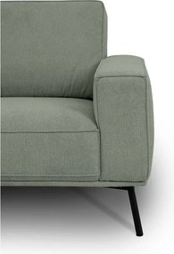 Zielony narożnik z tkaniny szenilowej (lewostronny/w kształcie litery L) Amsterdam – Scandic