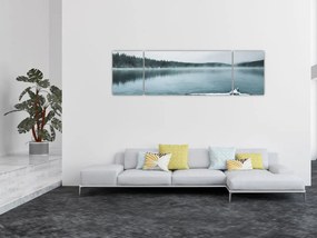 Obraz - lodowe nordyckie jezioro (170x50 cm)