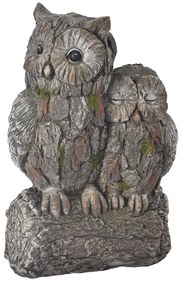 InDecor Ceramiczna dekoracja Sowy na pniu Ebi, 27x 17 x 41 cm