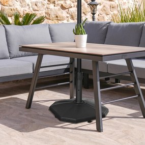 Outsunny Stojak na Parasol 22kg Cementowy Czarny | Aosom PL