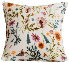 Mikropluszowa poszewka na poduszkę HERBALIS 45x45 cm, kremowy