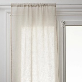 Firanki do kuchni krótkie, efekt lnu, 100% poliester, 2 sztuki, 60 x 120 cm