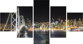 Obraz Brooklyn Bridges i Nowego Jorku (125x70 cm)