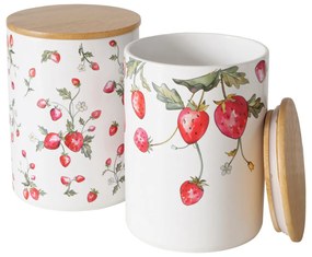 Pojemnik kuchenny ceramiczny w poziomki EMILY