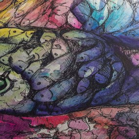 Obraz - Kolorowa rybka (125x70 cm)