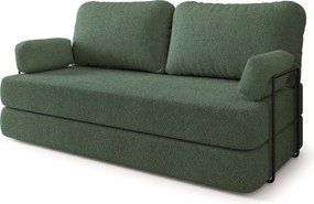 Masseno Sofa piankowa NIKSI z funkcją spania, Kanapa z pianki do salonu, Bezmontażowa, Tkanina bucle – Zielony QUELLE 37