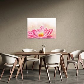 Obraz na szkle kwiatu lotosu (70x50 cm)