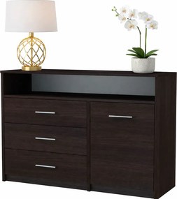 Minimalistyczna Komoda Z Szufladami Wenge R9-M48