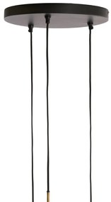 Lampa wisząca w brązowo-czarnym kolorze z metalowym kloszem ø 36 cm Yaelle – Light &amp; Living
