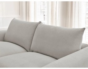 Jasnoszara rozkładana sofa 214 cm Ernest – Bobochic Paris