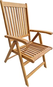 ATLAN - drewniane krzesło ogrodowe z regulacją - 2 GATUNEK