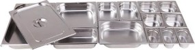 Pojemnik gastronomiczny ze stali nierdzewnej GN 1/1, 530 x 325 x 20 mm