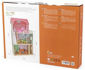 Viga duży drewniany domek dla lalek