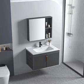 Zestaw mebli łazienkowych z Umywalką Astor 60cm Szary