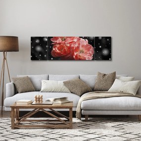 Obraz różowego kwiatu (170x50 cm)