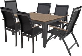 Doppler EXPERT WOOD Plus ogrodowy zestaw wypoczynkowy 4+2+1