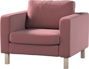 Pokrowiec na fotel Karlstad kolor fioletowy tkanina welwetowa