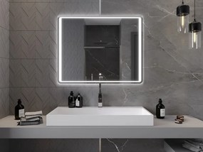 Mexen Zusa lustro łazienkowe podświetlane 100 x 80 cm, LED 6000K, antypara - 9808-100-080-611-00