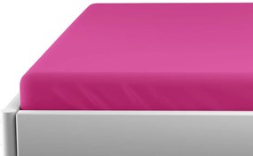 PrzytulneMieszkanie.pl Prześcieradło jersey do łóżeczka dziecięcego EXCLUSIVE 70x140 cm purpurowe