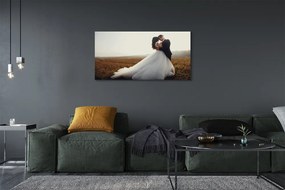 Fotoobraz na płótnie Para Młoda pod Niebem