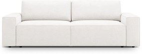 Biała rozkładana sofa z materiału bouclé 247 cm Jodie – Micadoni Home