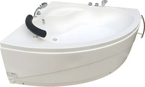 Wanna narożna NAVONA z kranami - 263 l - 135 x 135 x wys.54 cm