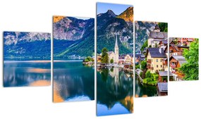 Obraz - Wieś alpejska (125x70 cm)