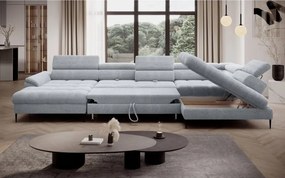 Narożnik EMPOLI XL w układzie U Lewostronny z funkcją spania Lewostronny w ktaninie AUSTIN 03 WERSAL