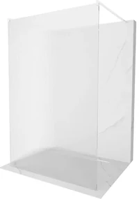 Mexen Kioto ścianka prysznicowa wolnostojąca 100 x 200 cm, prążki 8 mm, biała - 800-100-002-20-09