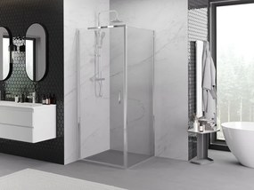 Mexen Exo kabina prysznicowa uchylna 85 x 85 cm, transparent, chrom - 817-085-085-01-00