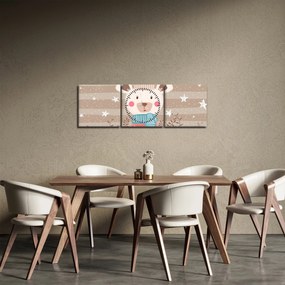 Obraz - Niedźwiedzica (z zegarem) (90x30 cm)