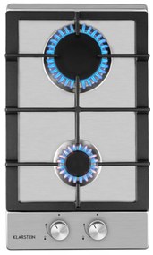 Klarstein Ignito 30cm Płyta gazowa 2 palniki Srebrny