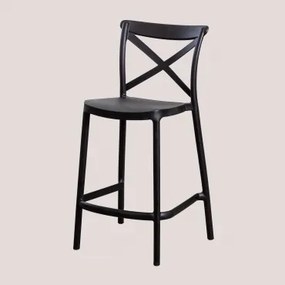 Otax Składany Wysoki Stołek Ogrodowy Czarna & ↑65 Cm - Sklum