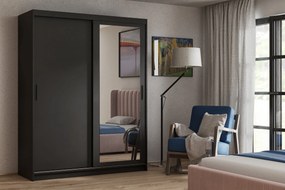 Szafa Przesuwna LISSIO 100 cm z Lustrem Szafa Dwudrzwiowa