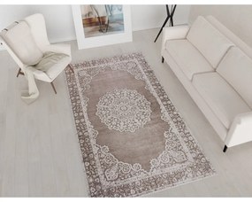 Beżowy chodnik odpowiedni do prania 200x80 cm – Vitaus