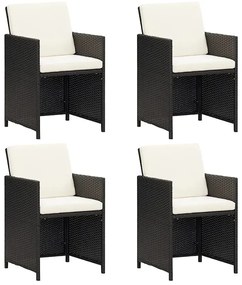 Zestaw czterech krzeseł ogrodowych N6-S50