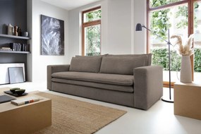 Sofa rozkładana LUNA jasna brązowa PIASKI Meble