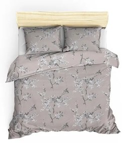 Brązowa pościel dwuosobowa z bawełny renforcé 240x220 cm Chicory – Mijolnir