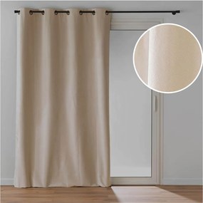 Beżowa aksamitna zasłona 140x260 cm Olympe – douceur d'intérieur
